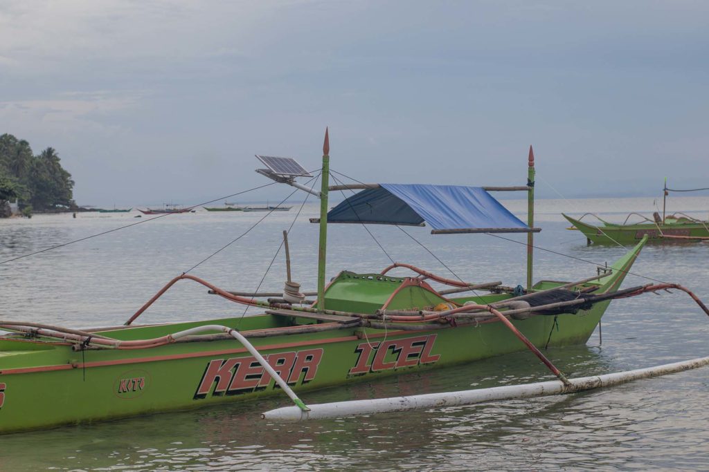 A solar panel installed on a fishing boat helps fisherfolks find their way home. (Photo: Geraldine Grace Hoggang/Oxfam Pilipinas)