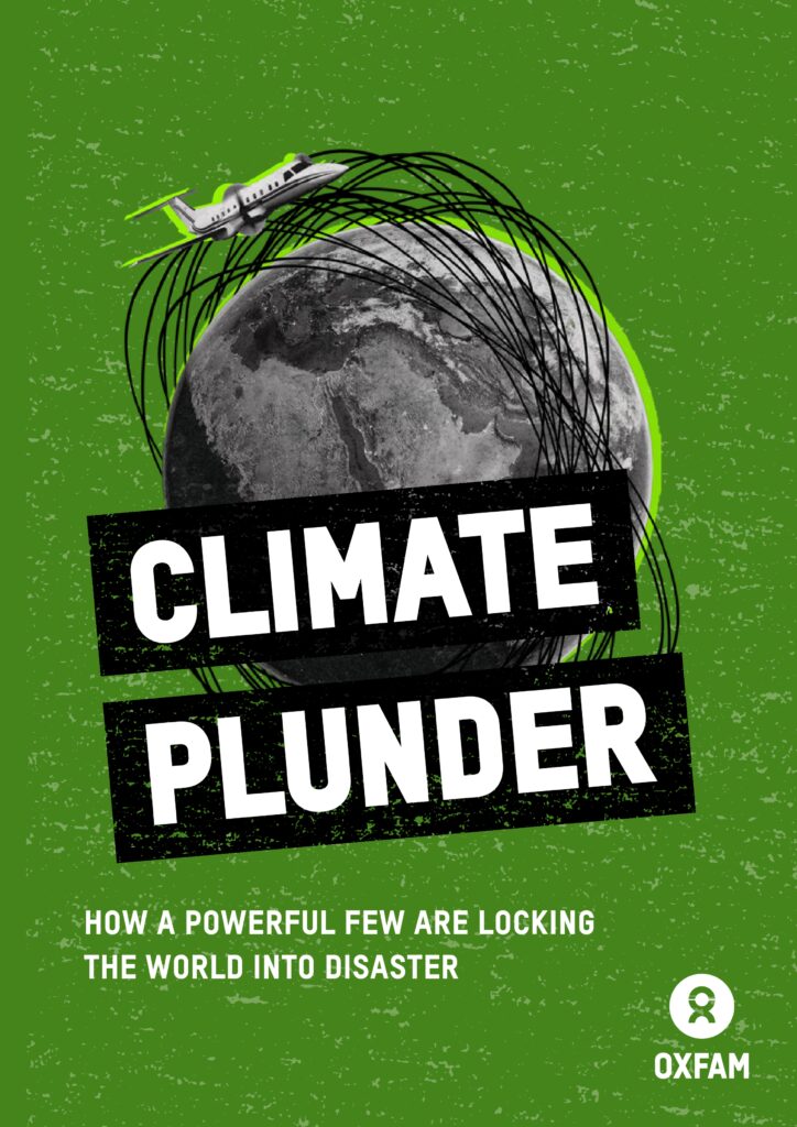 The report, Climate Plunder: How a powerful few are locking the world into disaster, presents extensive new updated data and analysis which finds that a person from the richest 0.1% produces more carbon pollution in a day than the poorest 50% emit all year. If everyone emitted like the richest 0.1%, the carbon budget would be used up in less than 3 weeks.