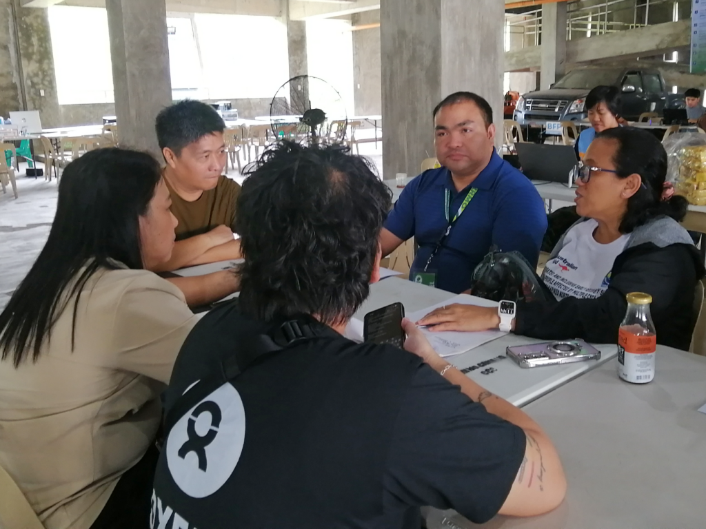Coordination meeting between Oxfam Pilipinas and Coastal CORE (Rapid assessment team) and the Camalig, Albay Local Government Unit headed by Mayor Caloy Baldo on January 10, 2026 (Photo by Julia Padilla/Oxfam Pilipinas)
