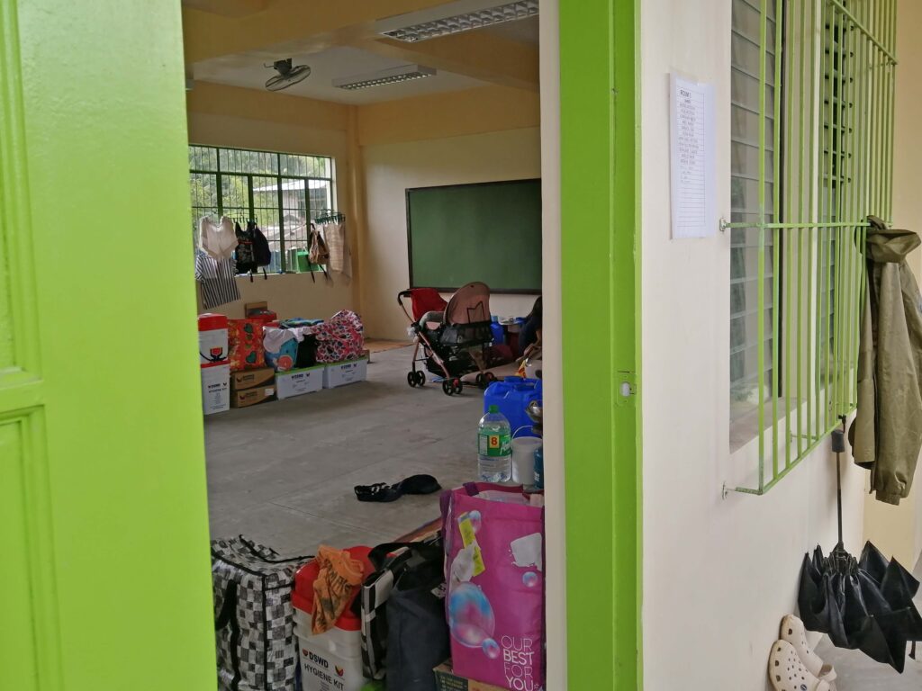 Photo of Oxfam Pilipinas and Coastal CORE's rapid assessment at an evacuation center in Albay, Bicol region, Philippines during Mayon Volcano's eruption in January 2026