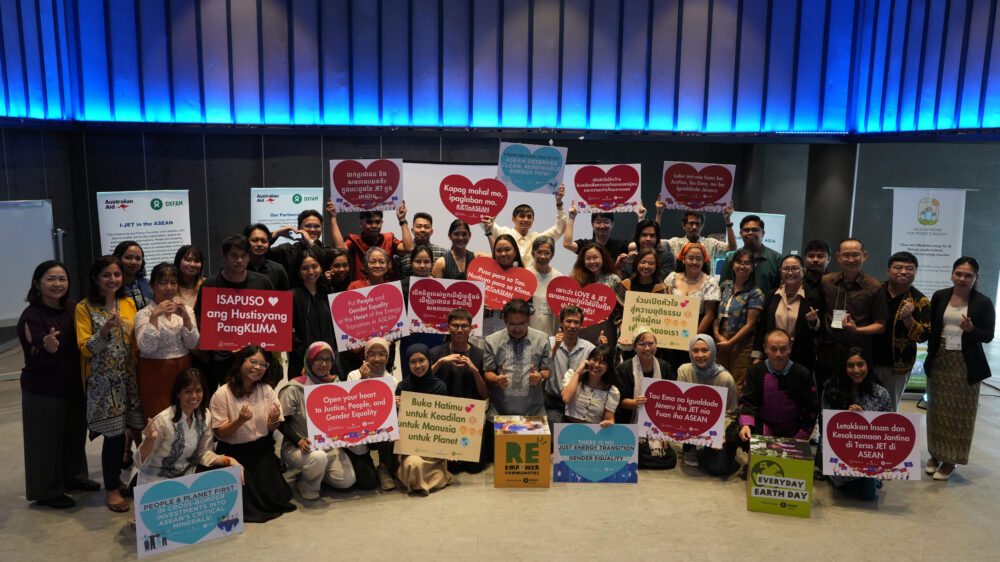 Over 50 civil society leaders from across Southeast Asia gathered and bared their key policy demands for a just energy transition in ASEAN at the 4th Southeast Asia Collaborative Convening of Civil Society Organizations on Just Energy Transition, held on 10-12 February 2026 in Manila, Philippines. The activity was organized by the Asia Network for People’s Energy (ANPE), Fair Finance Asia (FFA), and the Influencing a Just Transition in Asia (IJET) Program. (Photo by Oxfam Pilipinas)