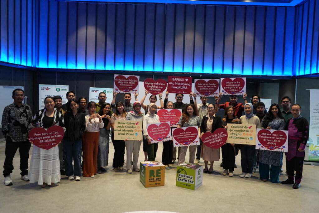 Over 50 civil society leaders from across Southeast Asia gathered and bared their key policy demands for a just energy transition in ASEAN at the 4th Southeast Asia Collaborative Convening of Civil Society Organizations on Just Energy Transition, held on 10-12 February 2026 in Manila, Philippines. The activity was organized by the Asia Network for People’s Energy (ANPE), Fair Finance Asia (FFA), and the Influencing a Just Transition in Asia (IJET) Program. (Photo by Oxfam Pilipinas)